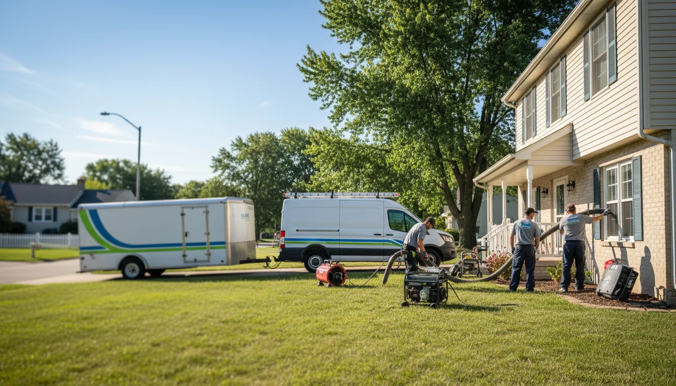Flooded Basement Restoration And Cleanup With Repair in Hope, KS near me